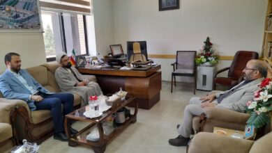 دیدار مدیر ستاد اقامه نماز استان سمنان با مدیرکل امنیتی انتظامی استانداری