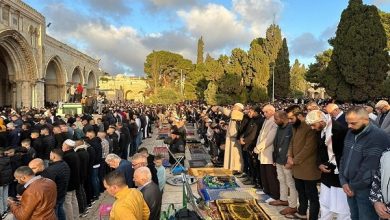 مشارکت ۱۲۰ هزار فلسطینی در نماز عید فطر مسجدالاقصی