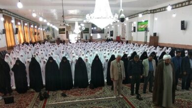 جشن تکلیف ۵۰۵ نفر دانش آموزان دختر پایه سوم ابتدایی مدارس شهرستان فردوس برگزار شد