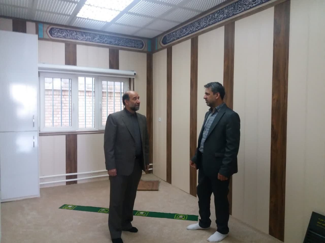 بازدید کارشناس نظارت از نمازخانه های بین راهی