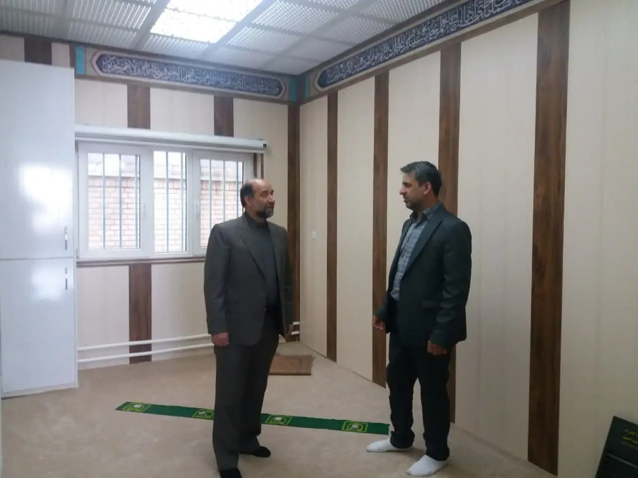 بازدید کارشناس نظارت از نمازخانه های بین راهی