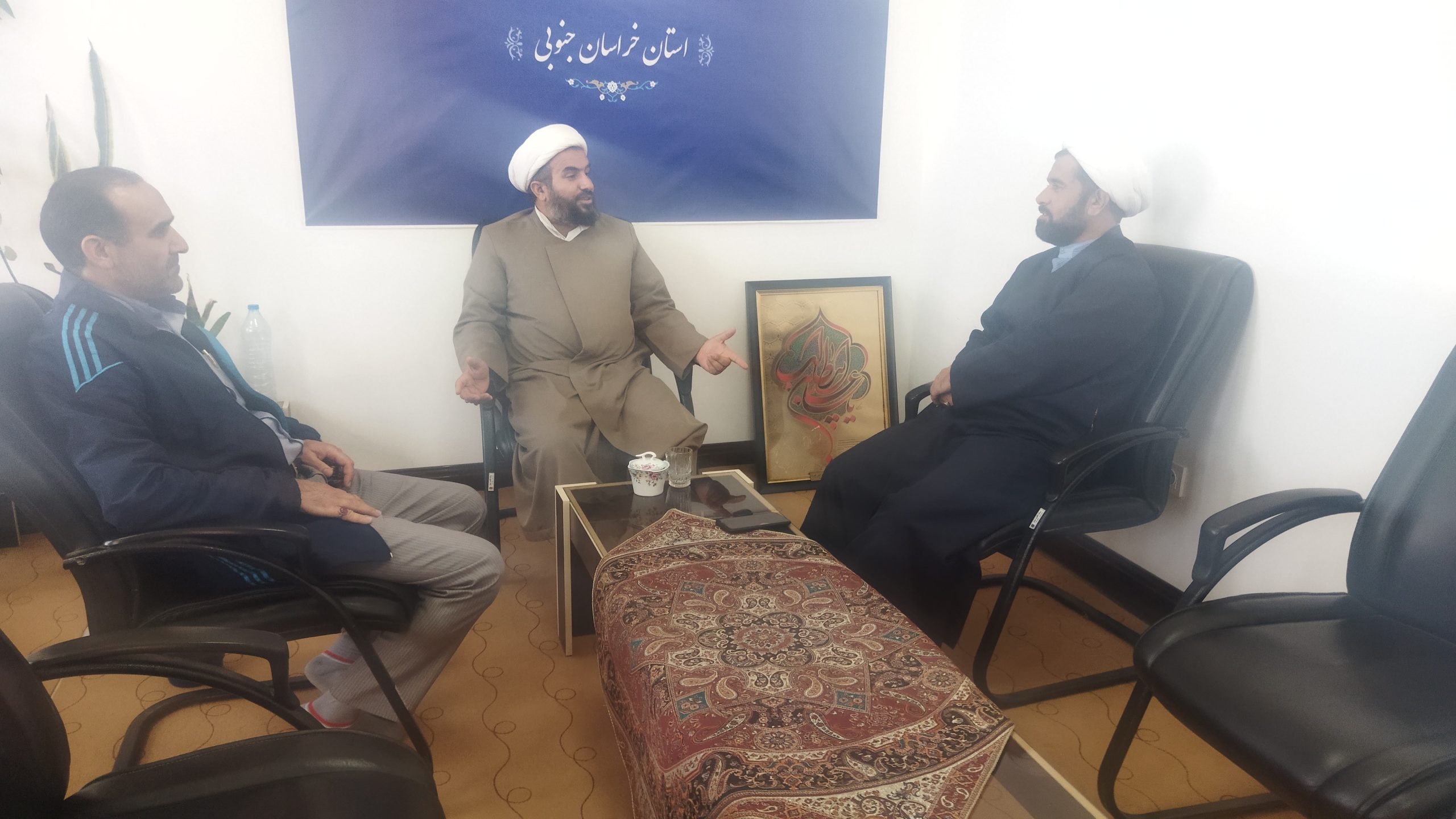 دیدار دبیر ستاد اقامه نماز شهرستان خوسف با مدیر ستاد اقامه نماز استان