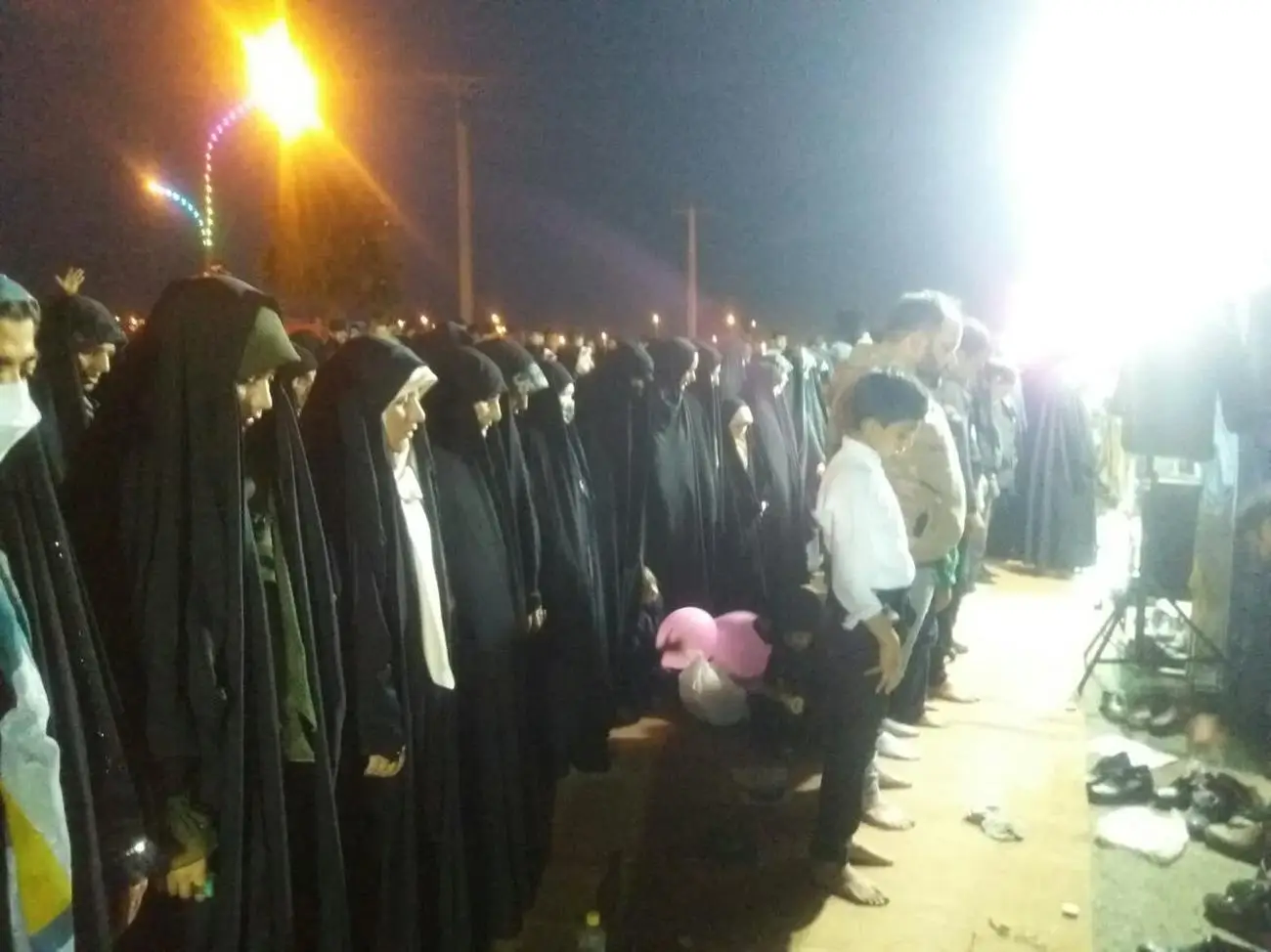 اقامه نماز منتظران در بلوار پیامبر اعظم قم