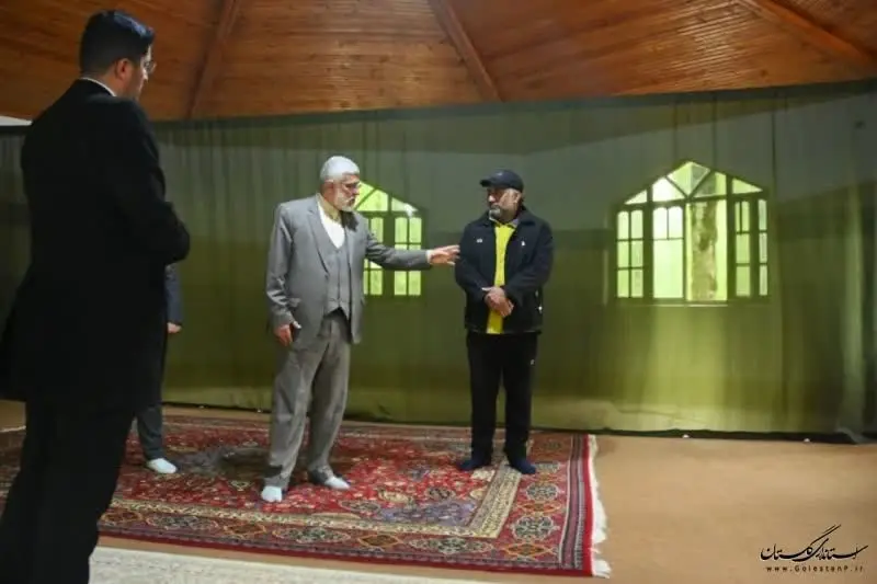 بازدید استاندار گلستان از نمازخانه های جنگلی غرب استان