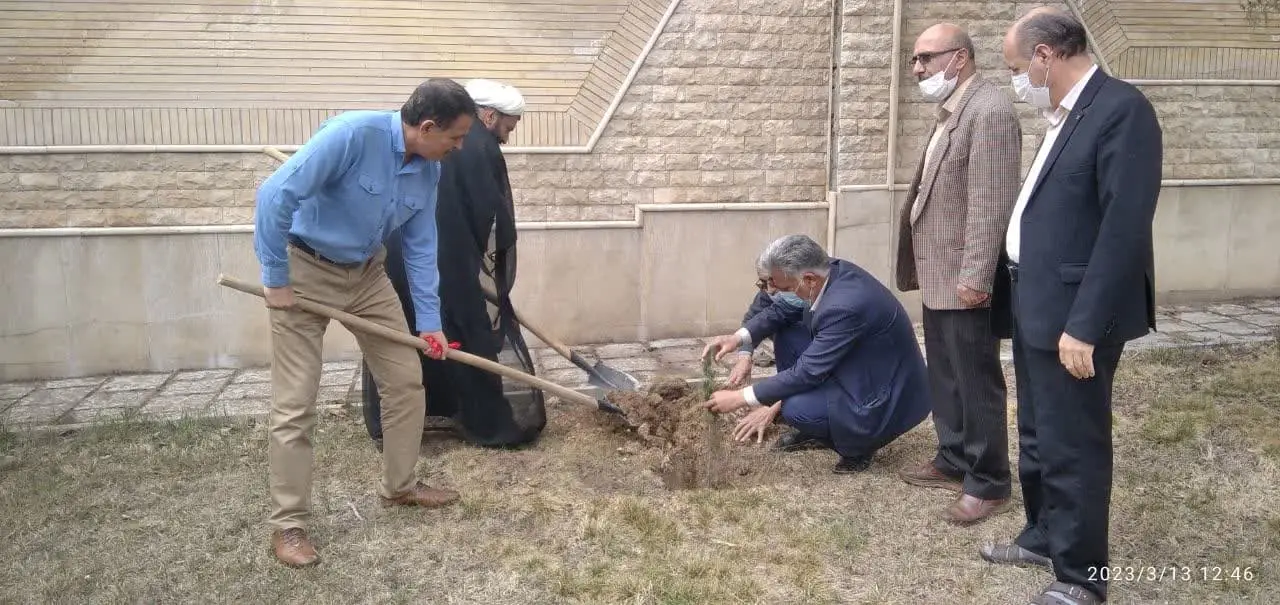 کاشت نهال توسط مدیر ستاد اقامه نماز استان چهارمحال و بختیاری