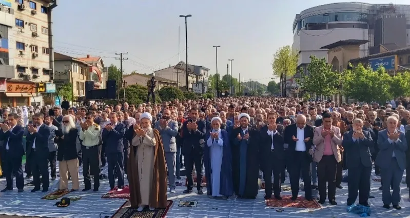 نماز عید سعیدفطر در گیلان