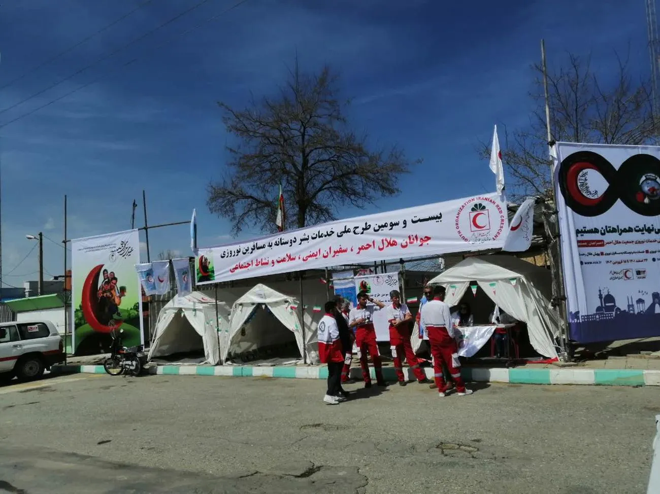 بازدید دبیر شورای اقامه نماز شهرستان سقز از جایگاه ها و پایگاه های ویژه مسافرین نوروزی