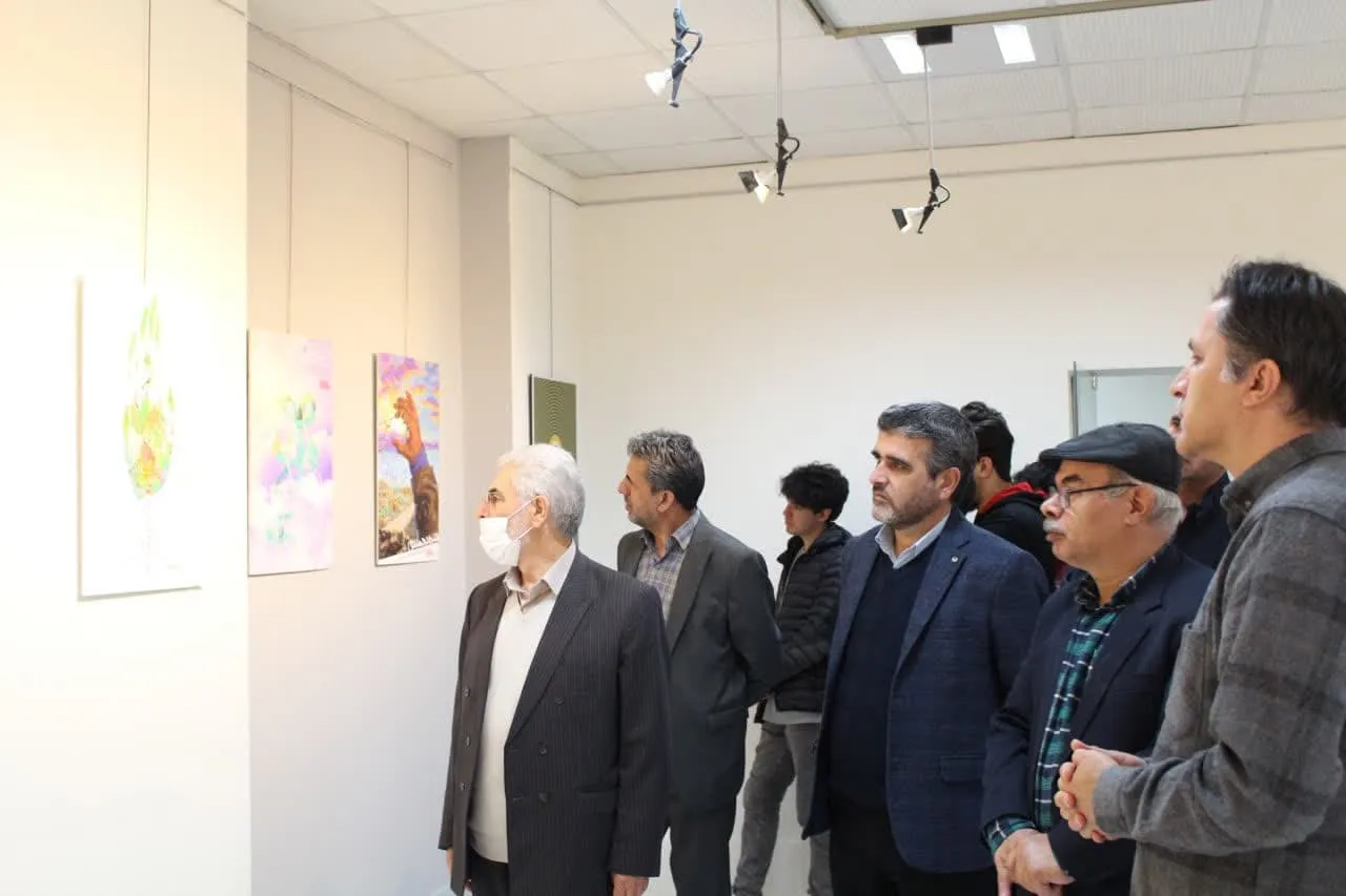 آئین افتتاح نمایشگاه آثار گرافیکی نماز در اردبیل