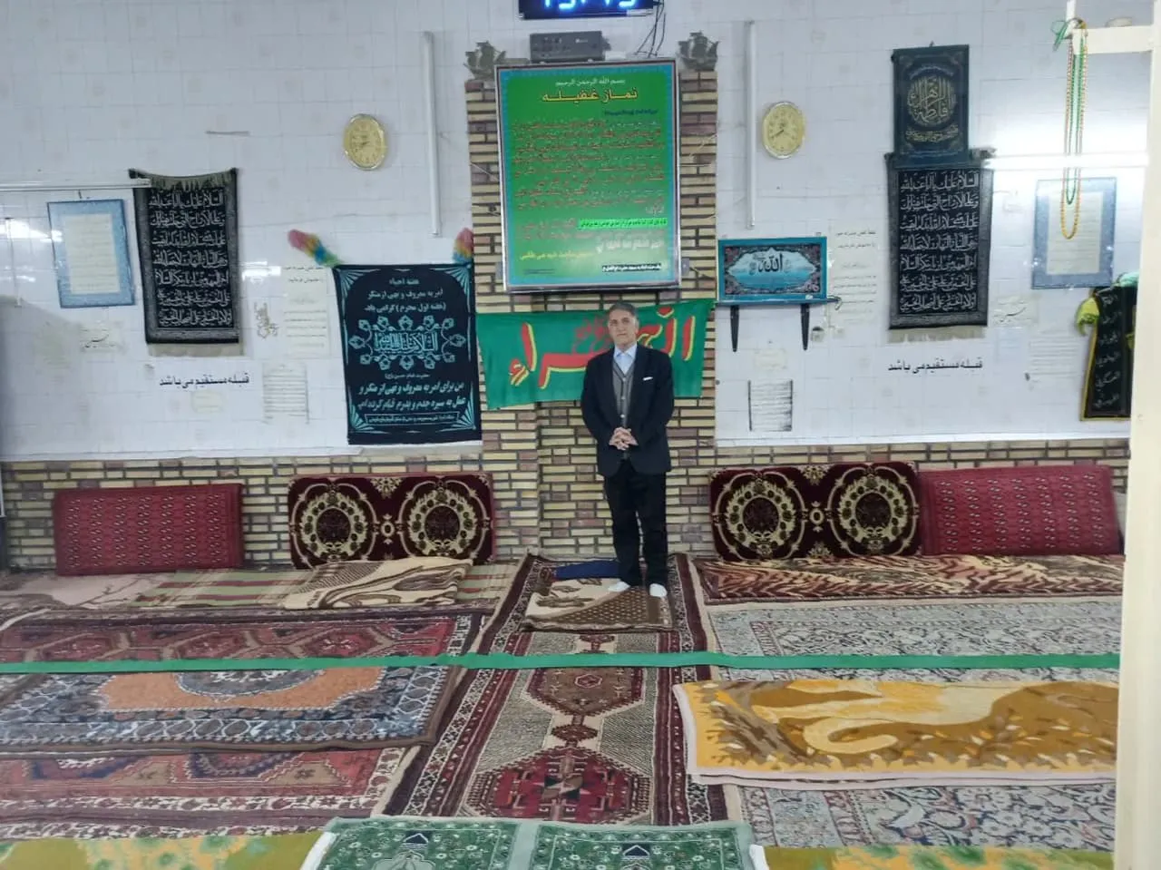 بازید دبیر شهرستان سراب از نماز خانه های بین راهی شهرستان سراب