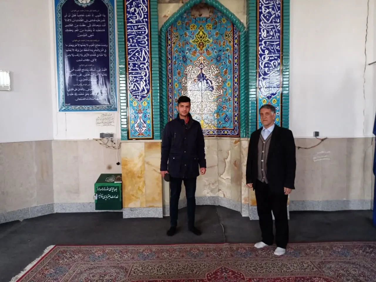 بازید دبیر شهرستان سراب از نماز خانه های بین راهی شهرستان سراب