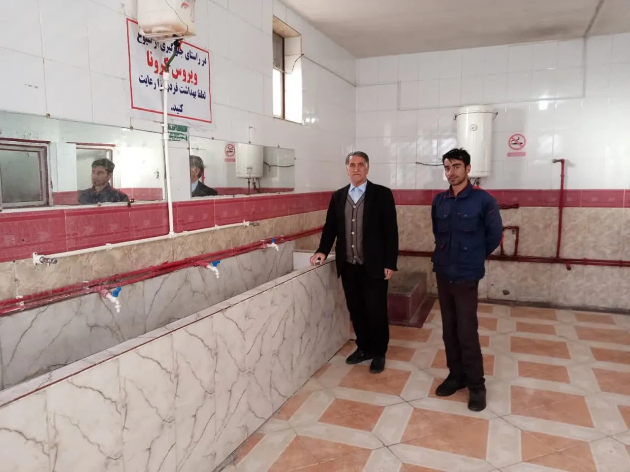 بازید دبیر شهرستان سراب از نماز خانه های بین راهی شهرستان سراب