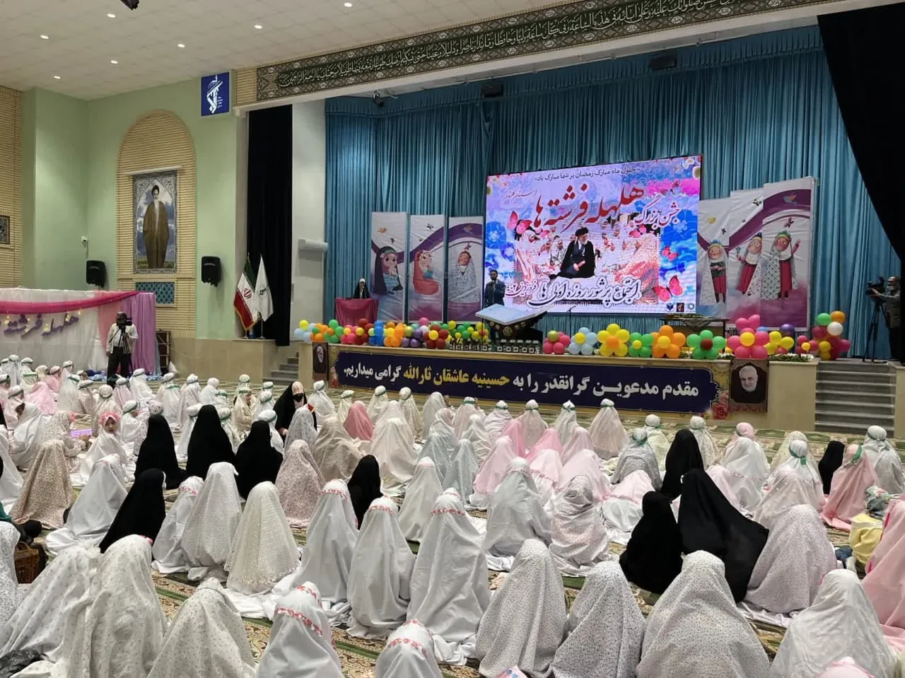 اقامه نماز جماعت روزه اولی ها در جشن هلهله فرشتگان در گرگان