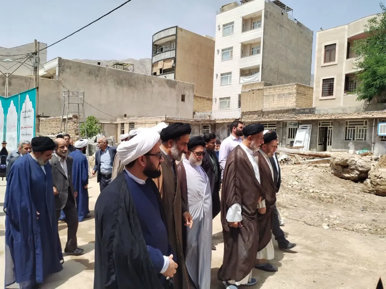 مراسم کلنگ زنی احداث مسجد امام حسین (ع) شهرستان خرم آباد