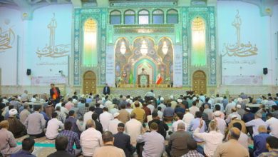 اقامه نماز عید سعید قربان در حرم مطهر حضرت فاطمه معصومه(س) و مسجد مقدس جمکران