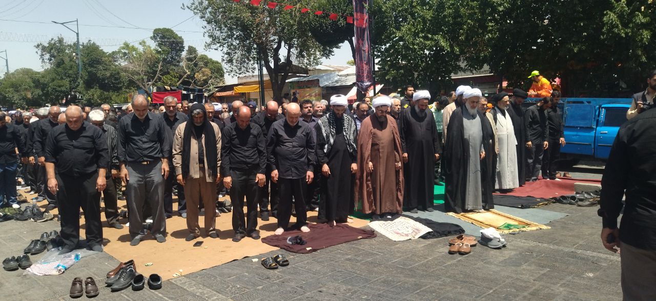 نماز ظهر تاسوعای حسینی در قزوین