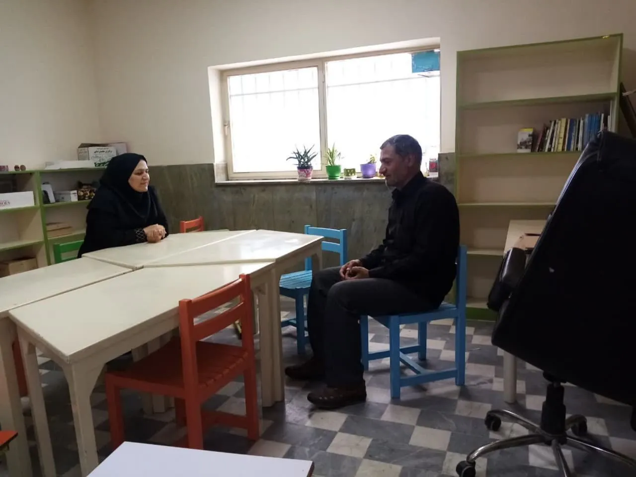 دیدار دبیراقامه نماز شهرستان قدس با مسئول کانون پرورش فکری شهرستان