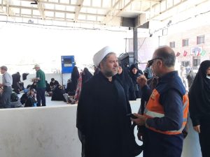 مدیر نظارت و ارزیابی ستاد اقامه نماز مرکز از فضاهای اقامه نماز مرز مهران بازدید کرد