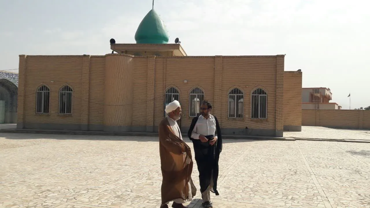بازدید دبیر ستاد اقامه نماز شهرستان بم از مسجد قائم روستای ابارق