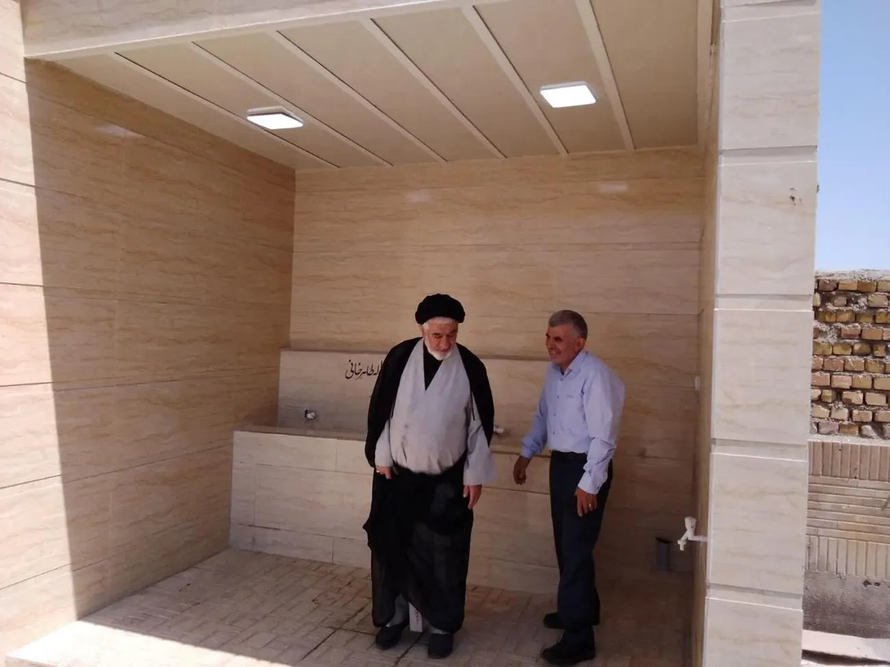وضوخانه و سرویس بهداشتی های مسجد بین راهی امامخمینی(ره) شهرستان تاکستان افتتاح شد
