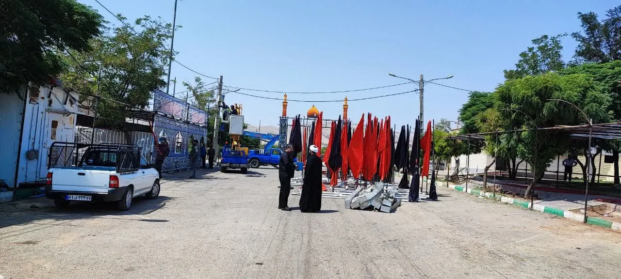 بازدید از نمازخانه ها، مساجد و موکب های بین راهی ورودی شهرستان خرم آباد