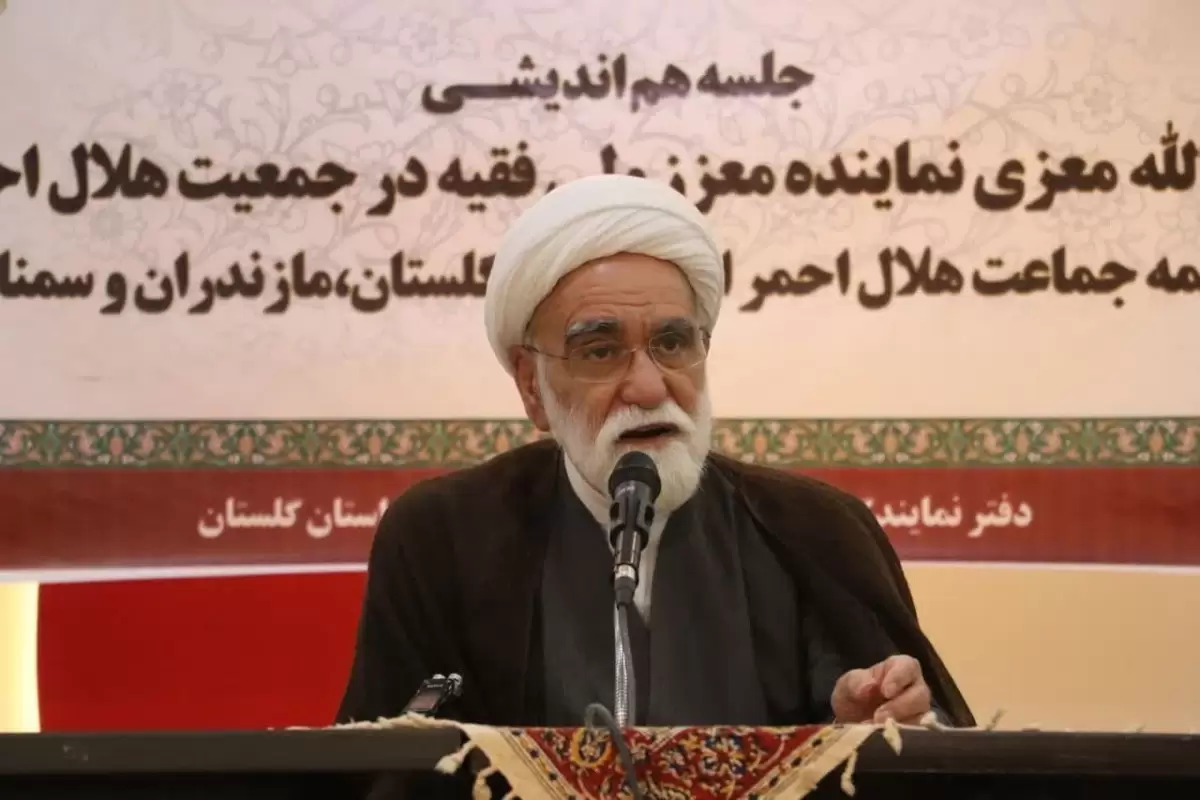 حجت الاسلام والمسلمین معزی نماینده رهبر معظم انقلاب در هلال احمر