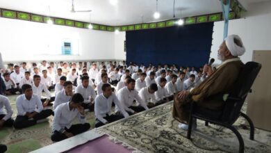 برگزاری گفتمان دینی با موضوع نماز و مهدویت در شهرستان بم