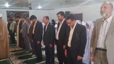 نماز وحدت بخش ادارات شهرستان عنبرآباد