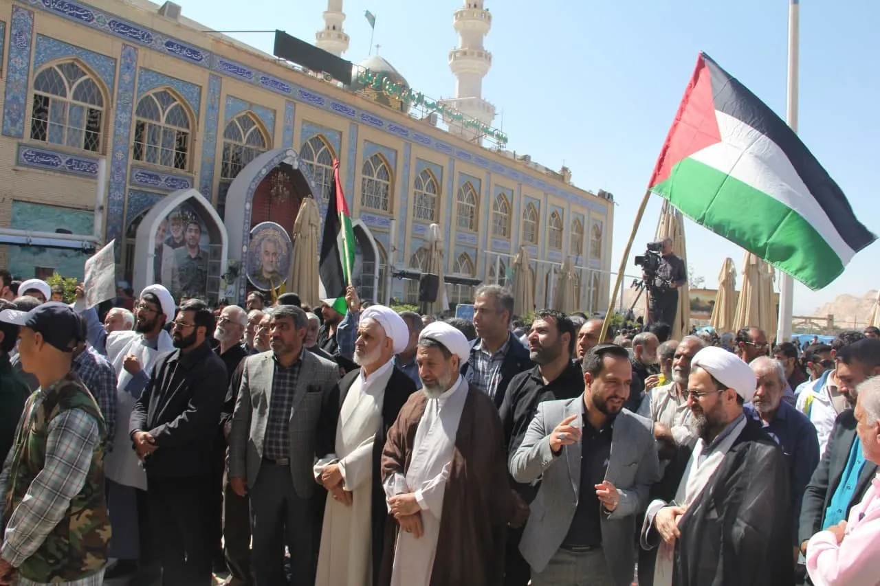 سخنرانی مدیر ستاد اقامه نماز کرمان در حمایت از مردم غزه