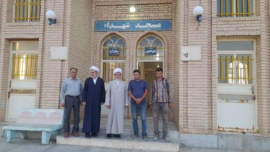 دبیر ستاد اقامه نماز شهرستان گناباد از مسجد میان راهی شهدا بازدید کرد