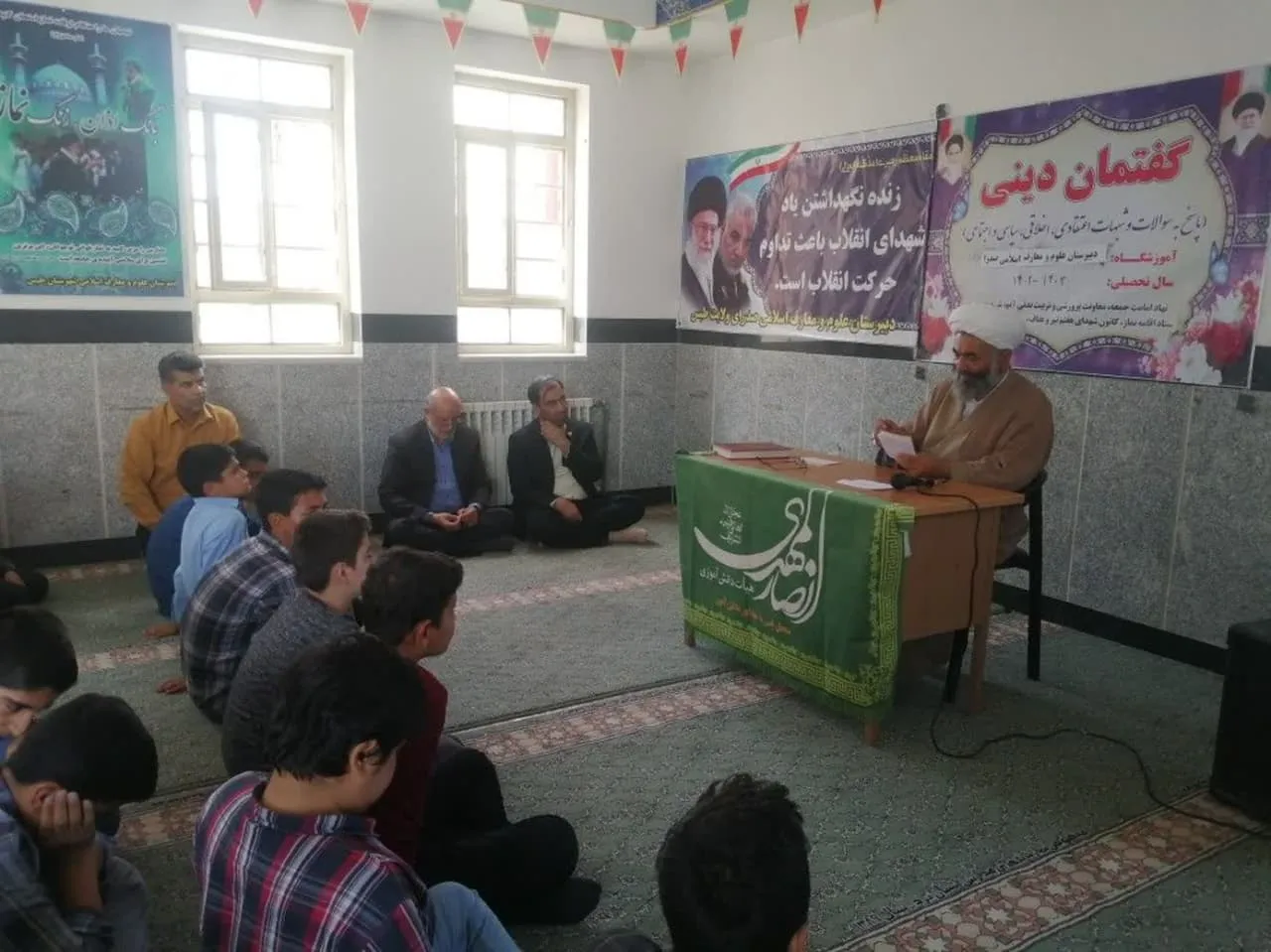 برگزاری گفتمان دینی با موضوع نماز ویژه دانش آموزان شهرستان طبس