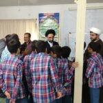 حضور در مدرسه شهید آیت الله مدرس کاشان انجام شد
