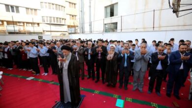 اقامه نماز جماعت دانش آموزی توسط نماینده ولی فقیه گلستان