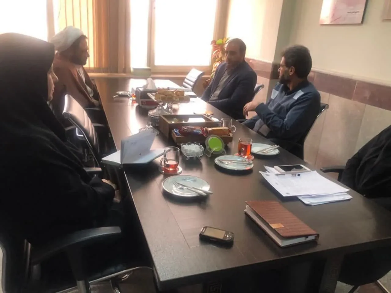 جلسه شورای اقامه نماز اداره کل انتقال خون کرمانشاه برگزار شد