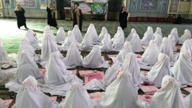 جشن عبادت دانش آموزان مدرسه حضرت فاطمه(س) علی آباد کتول