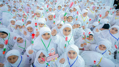 جشن تکلیف دختران عراقی در جوار حرم امام حسین(ع)