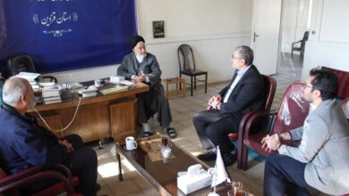 دیدار رئیس غله و خدمات بازرگانی استان قزوین با مدیر ستاد اقامه نماز