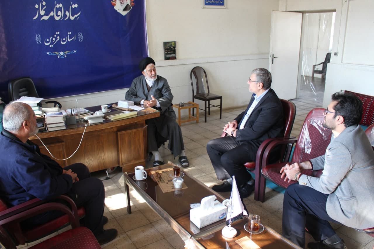 دیدار رئیس غله و خدمات بازرگانی استان قزوین با مدیر ستاد اقامه نماز