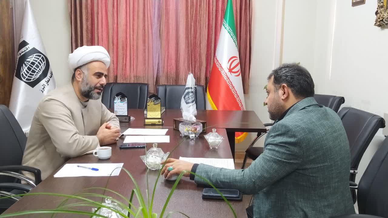 دیدار رئیس سازمان فرهنگی شهرداری کرج با مدیر ستاد اقامه نماز