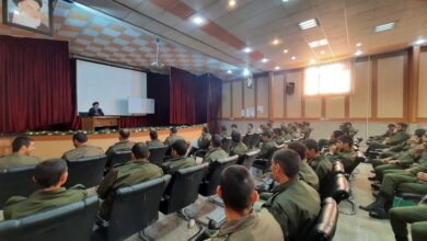 کارگاه آموزشی معارف نماز ویژه سربازان وظیفه نیروی انتظامی استان یزد