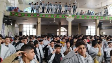 جشن تکلیف 1000 دانش آموز پسر کرمانشاهی برگزار شد