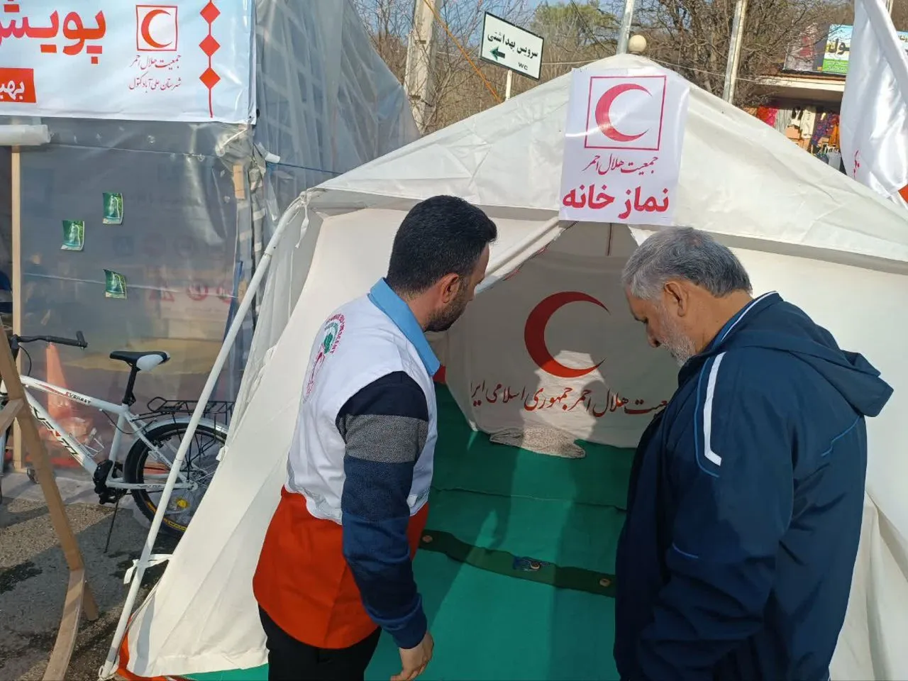 بازدید مدیر ستاد اقامه نماز گلستان از نمازخانه های بین راهی شرق استان