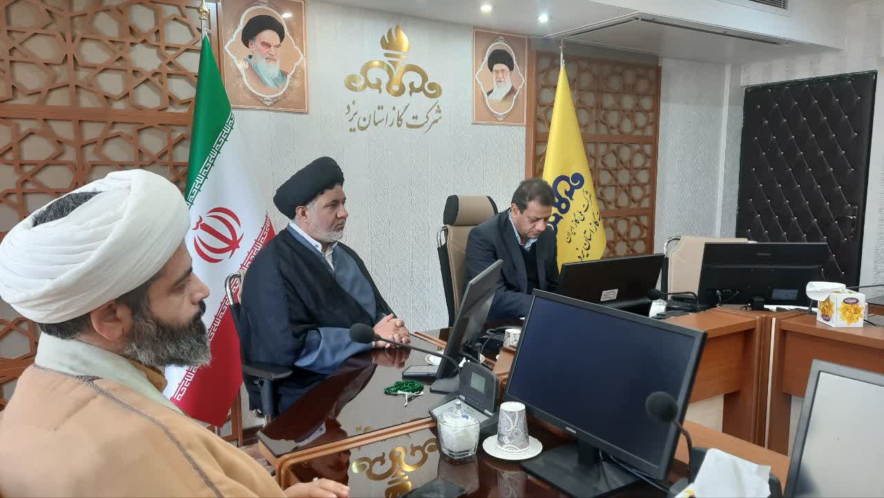 مدیر ستاد اقامه نماز استان یزد با مدیرکل شرکت گاز استان یزد دیدار کرد
