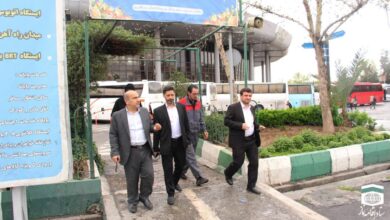 بازدید از وضعیت نماز خانه ها و مساجد ترمینال های غرب، شرق و جنوب تهران