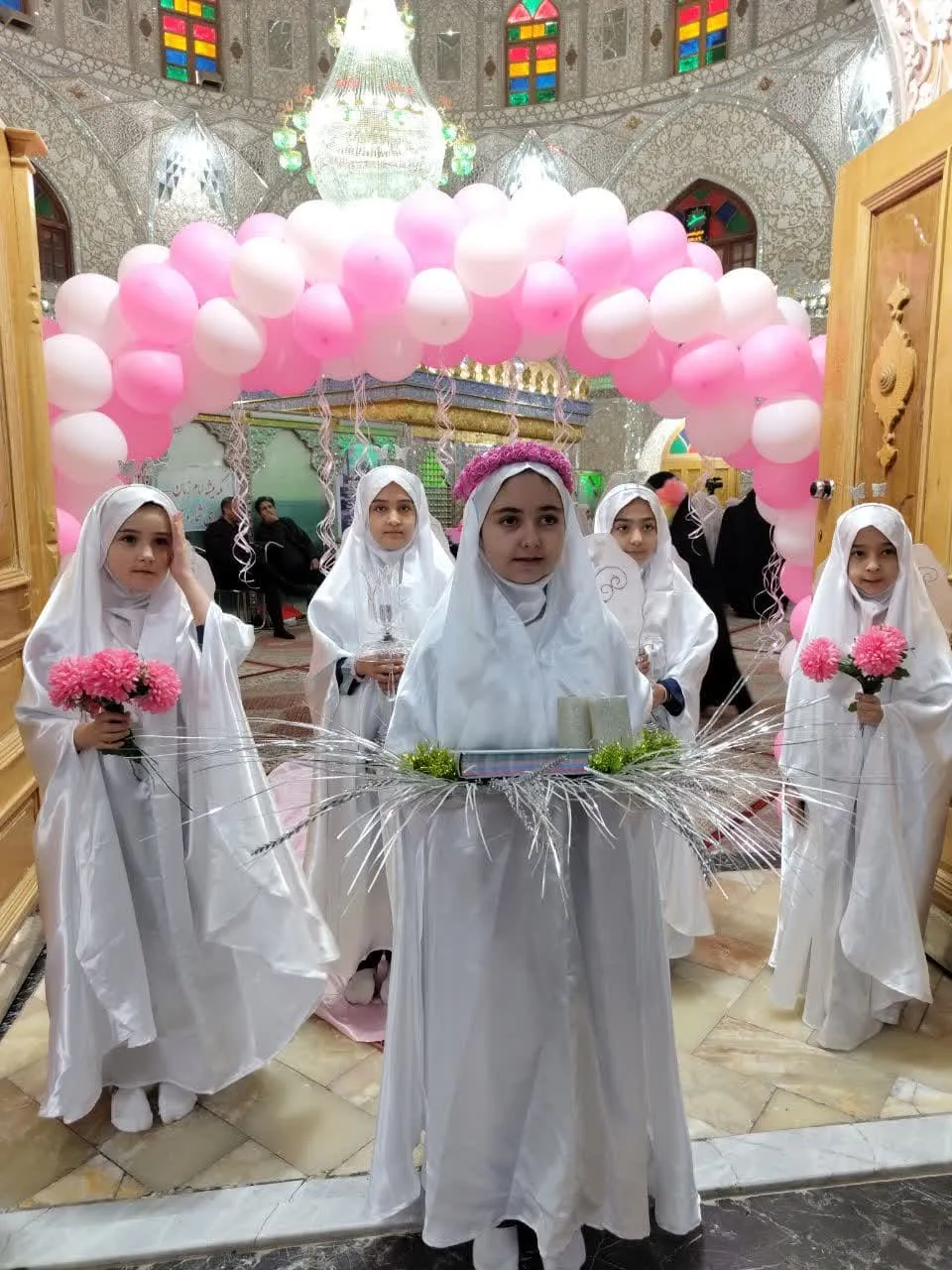 جشن تکلیف دانش آموزان دختر منطقه امامزاده بادرود شهرستان نطنز اصفهان