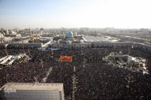 نماز عید سعید فطر در حرم مطهر رضوی اقامه شد+گزارش تصویری