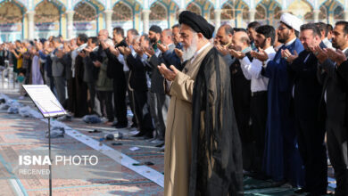 گزارش تصویری/ نماز عید سعید فطر در مسجد مقدس جمکران