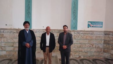 بازدید مدیر ستاد اقامه نماز استان یزد از مسجد بین راهی امام خمینی (ره)