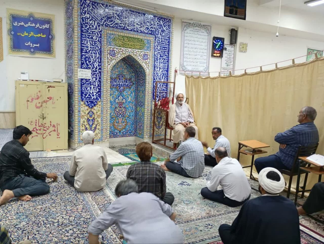 بازدید از مسجد صاحب الزمان شهرستان بروان بم
