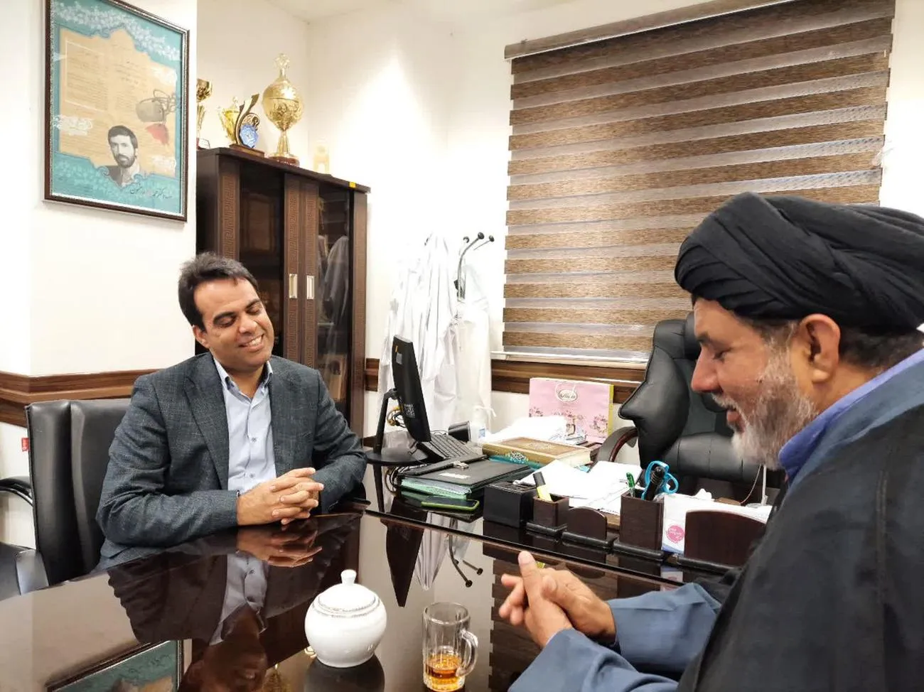 دیدار مدیر ستاد اقامه نماز استان یزد با رئیس بیمارستان شهید رهنمون یزد