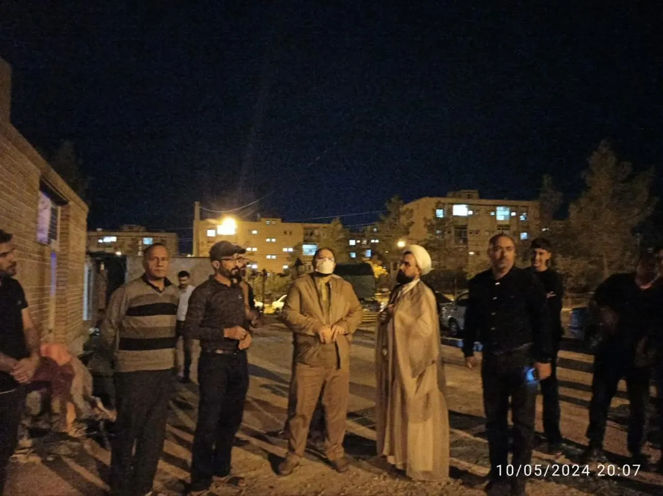 بازدید شبانه مدیر ستاد اقامه نماز استان به اتفاق فرماندار سمنان از زمین پیشنهادی خیرین